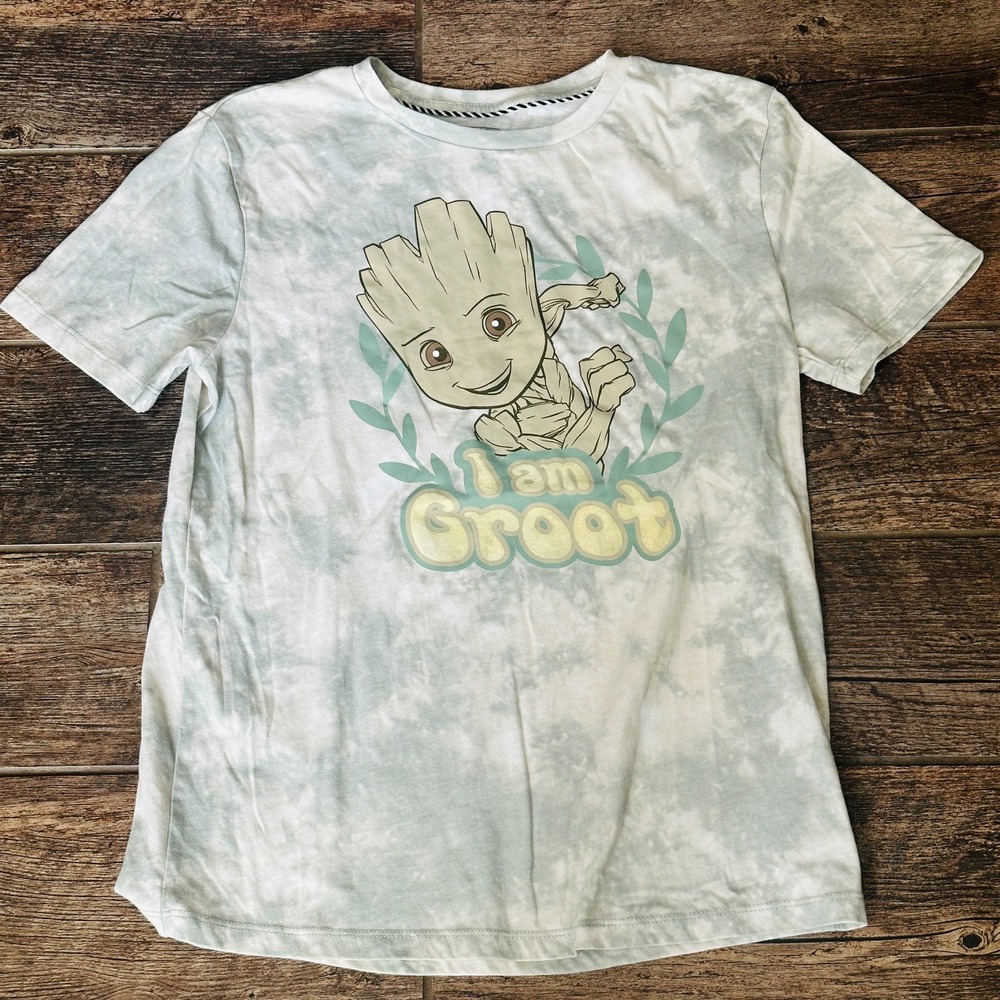 Groot - T Shirt YOUTH XL - I Am Groot - Guardians of The Galaxy - Tie-Dye
